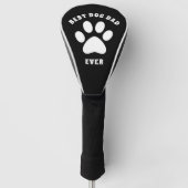 Beste hond pap ooit aangepaste tekst op maat golfheadcover (Voorkant)