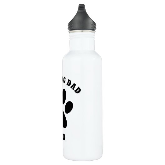 Beste hond pap ooit aangepaste tekst op maat waterfles (Rechts)