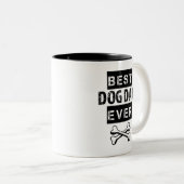 Beste hond pap ooit grappige mok koffie (Voorkant rechts)