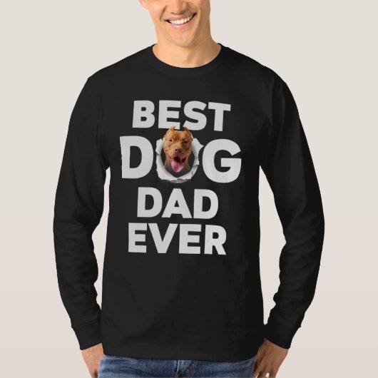 Beste hond pap ooit Pitbull T-shirt (Voorkant)