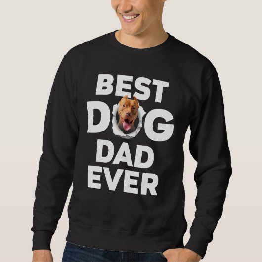 Beste hond pap ooit Pitbull Trui (Voorkant)