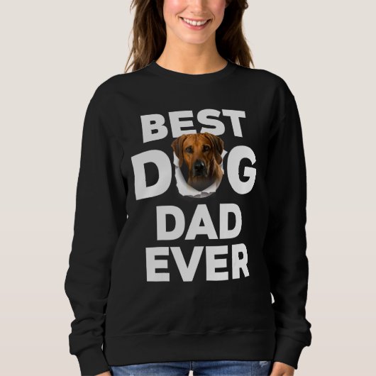Beste hond pap ooit Rhodesian Ridgeback Trui (Voorkant)