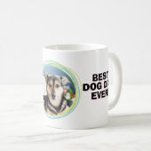 Beste hond-pap ooit Vaderdag van de hond Koffiemok (Voorkant rechts)