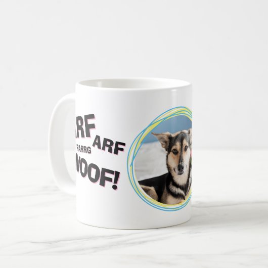 Beste hond-pap ooit Vaderdag van de hond Koffiemok (Voorkant links)