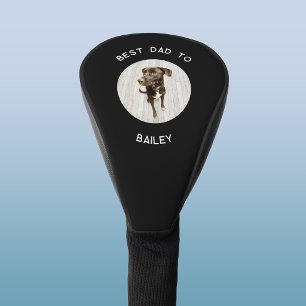 Beste hond papa aangepaste tekst foto aandenken golfheadcover