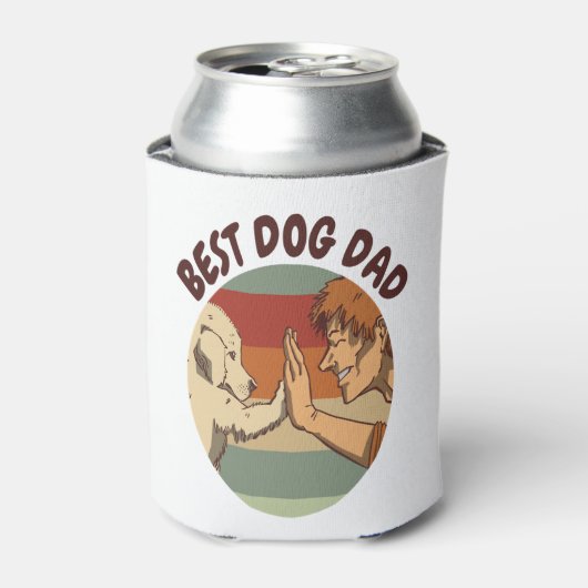Beste Hond Papa Blikjeskoeler (Blikje Voorkant)