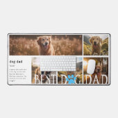 Beste hond papa definitie | Vijf foto's Bureaumat (Keyboard & Muis)