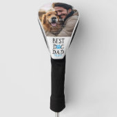 Beste hond papa door Par | Aangepaste foto Vaderda Golfheadcover (Voorkant)