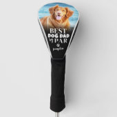 Beste Hond Papa Door Par Foto Golfheadcover (Voorkant)