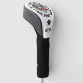 Beste Hond Papa Door Par Pet Foto Golfheadcover (Schuin)