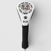 Beste Hond Papa Door Par Pet Foto Golfheadcover (Voorkant)