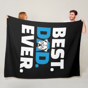 Beste Hond Papa Ever Bulldog Liefhebber Engels Bul Fleece Deken
