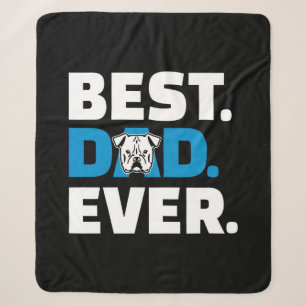 Beste Hond Papa Ever Bulldog Liefhebber Engels Bul Sherpa Deken