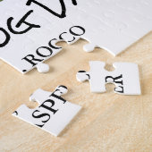 Beste hond papa foto collage legpuzzel (Zijkant)