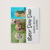 Beste hond papa foto collage legpuzzel (Verticaal)