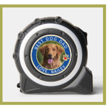 Beste hond papa foto poot afdrukken blauw