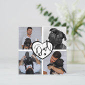 Beste hond papa | Fotocollage (Staand voorkant)