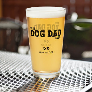 Beste Hond Papa Gepersonaliseerde Hond Namen Glas