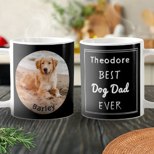 Beste Hond Papa Gepersonaliseerde Huisdier Foto Na Koffiemok