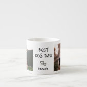 Beste Hond Papa Gepersonaliseerde Huisdier Naam 2  Espresso Kop (Voorkant)