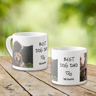 Beste Hond Papa Gepersonaliseerde Huisdier Naam 2  Espresso Kop