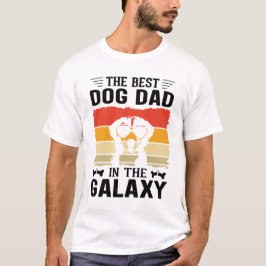 * Beste hond papa in de Galaxy Digital Art T-shirt