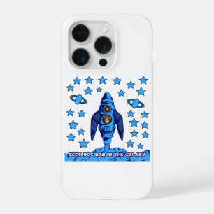Beste Hond Papa In Het Melkweg Ruimteraket Grappig iPhone 15 Pro Case