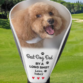 Beste Hond Papa Lang Schot Fotonaam Custom Golfer Golfheadcover