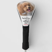 Beste Hond Papa Lang Schot Fotonaam Custom Golfer Golfheadcover (Voorkant)