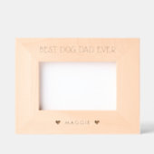 Beste hond papa / mama ooit, huisdier naam tekst f gegraveerde lijstjes (Voorkant)