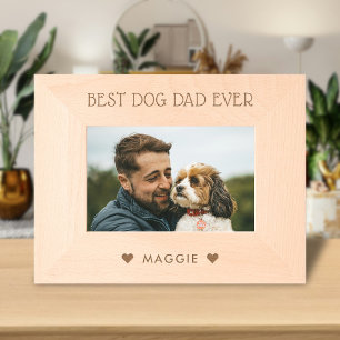 Beste hond papa / mama ooit, huisdier naam tekst f gegraveerde lijstjes