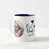 Beste hond papa ooit 2-foto mok (Voorkant links)