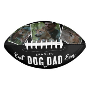 Beste hond papa ooit 3x foto collage american football