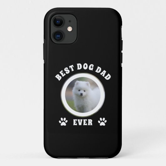 Beste hond papa ooit Aangepaste foto gepersonalise Case-Mate iPhone Case (Achterkant)