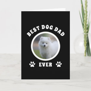 Beste hond papa ooit aangepaste foto gepersonalise kaart