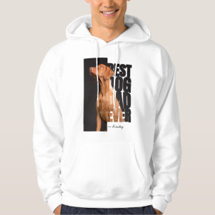 Beste Hond Papa Ooit Aangepaste Foto van Huisdier Hoodie