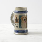 Beste hond papa ooit aangepaste moderne foto en ho bierpul (Voorkant links)