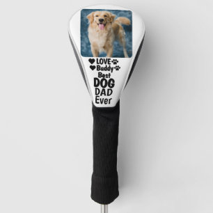 Beste hond papa ooit aangepaste moderne foto en ho golfheadcover