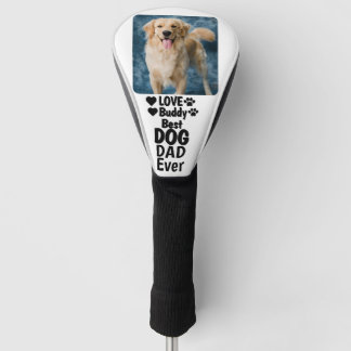 Beste hond papa ooit aangepaste moderne foto en ho golfheadcover