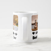 Beste hond papa ooit aangepaste moderne foto en ho grote koffiekop (Achterkant)