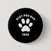 Beste hond papa ooit Aangepaste tekst Gepersonalis Ronde Button 5,7 Cm (Voorkant)