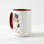 Beste hond papa ooit | Aangepaste Vaderdag Mok (Voorkant links)