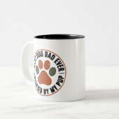 Beste hond papa ooit Badge Mok – Gecertificeerd do (Voorkant links)