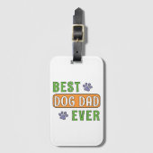 Beste hond papa ooit bagagelabel (Voorkant (verticaal))