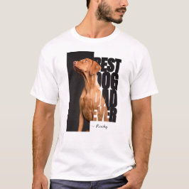 Beste hond papa ooit citaat met aangepaste foto &  t-shirt