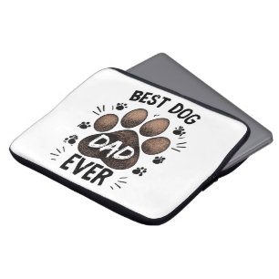 Beste hond papa ooit – Cute Paw Print hond liefheb Laptop Sleeve