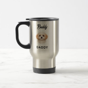 Beste hond papa ooit Douane Vaderdag Reisbeker