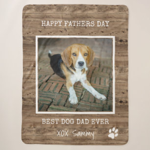 Beste hond papa ooit Foto Fijne Vaderdag Sherpa Deken