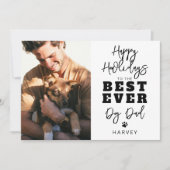 Beste hond papa ooit | Foto kerstkaart (Voorkant)