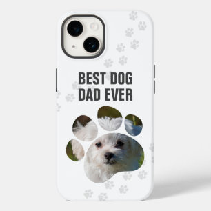 Beste hond papa ooit foto poot print Case-Mate iPhone 14 hoesje
